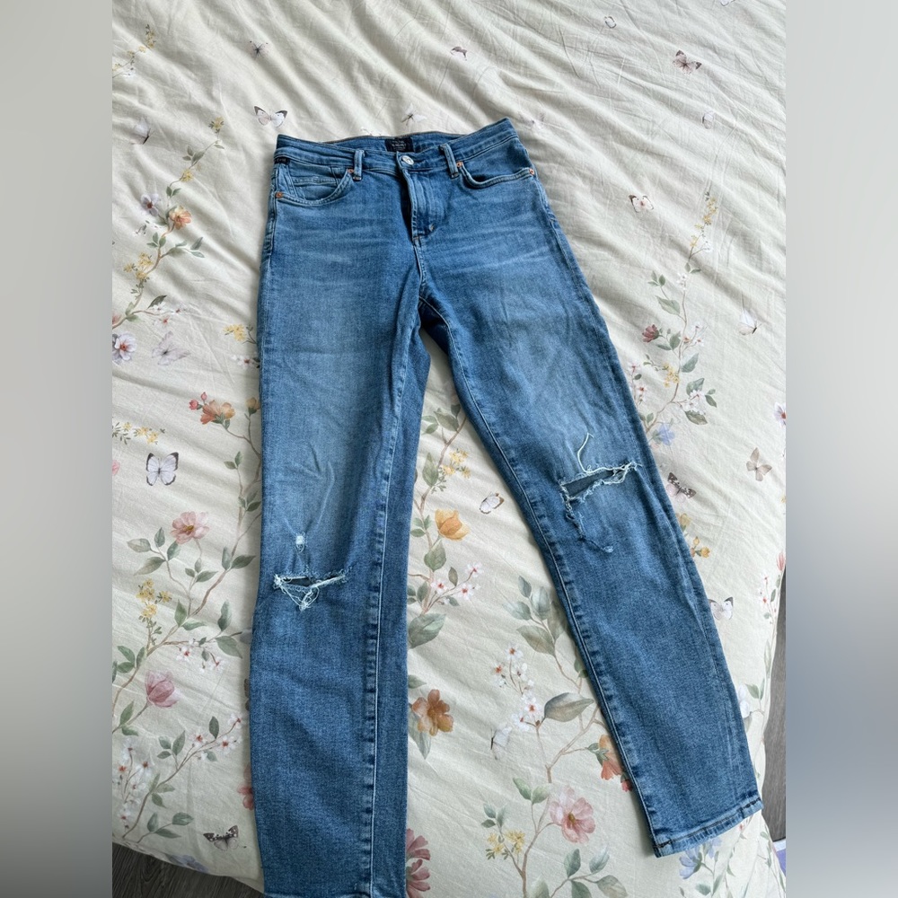 Citizen of Humanity Rocket Crop High Rise Skinny jeans